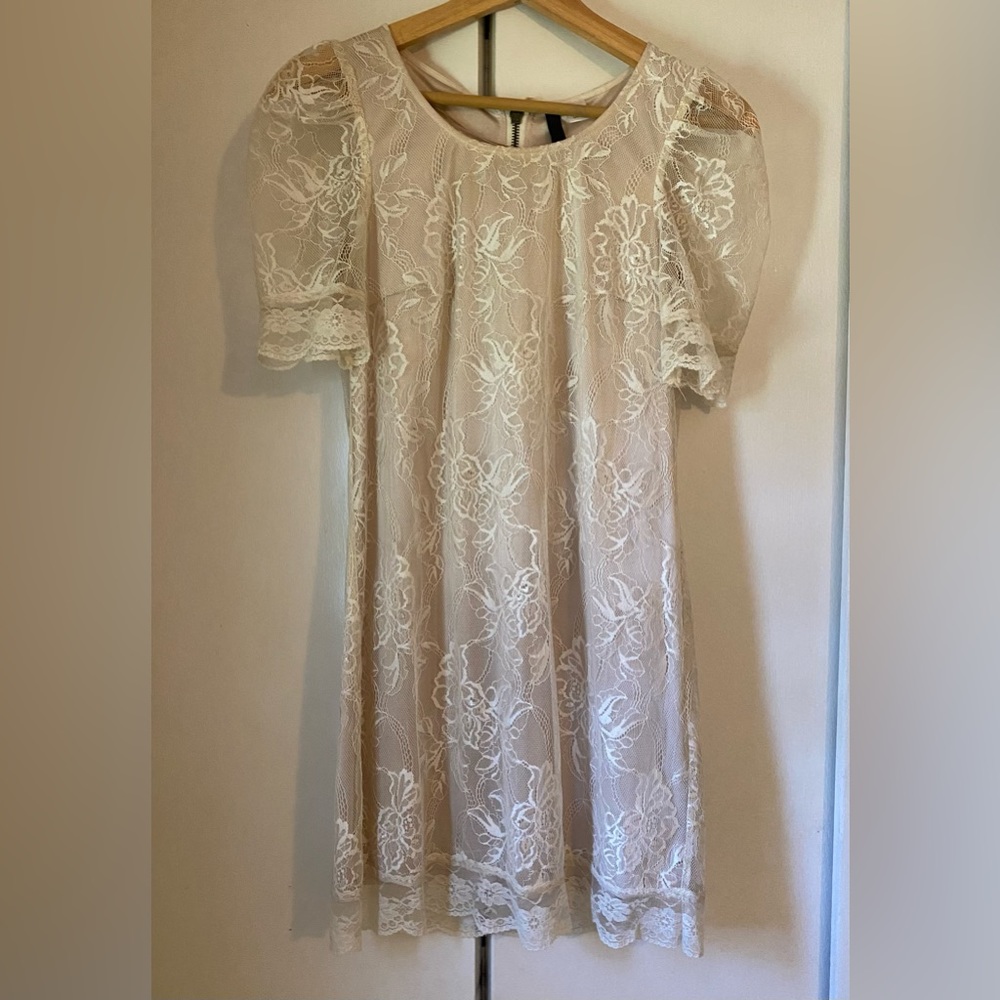 H&M Cream Lace Dress Size 2